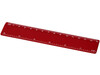 Renzo 15 cm Kunststofflineal, rot bedrucken, Art.-Nr. 21053604