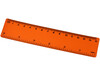 Rothko 15 cm Kunststofflineal, orange bedrucken, Art.-Nr. 21054003
