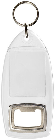 Jibe R1 Flaschenöffner Schlüsselanhänger, transparent klar bedrucken, Art.-Nr. 21055000