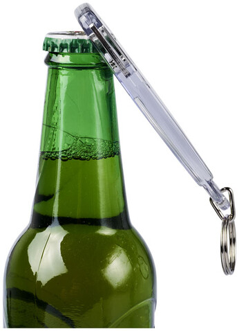 Jibe R1 Flaschenöffner Schlüsselanhänger, transparent klar bedrucken, Art.-Nr. 21055000