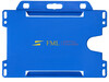 Vega Kartenhalter aus Kunststoff, blau bedrucken, Art.-Nr. 21060201
