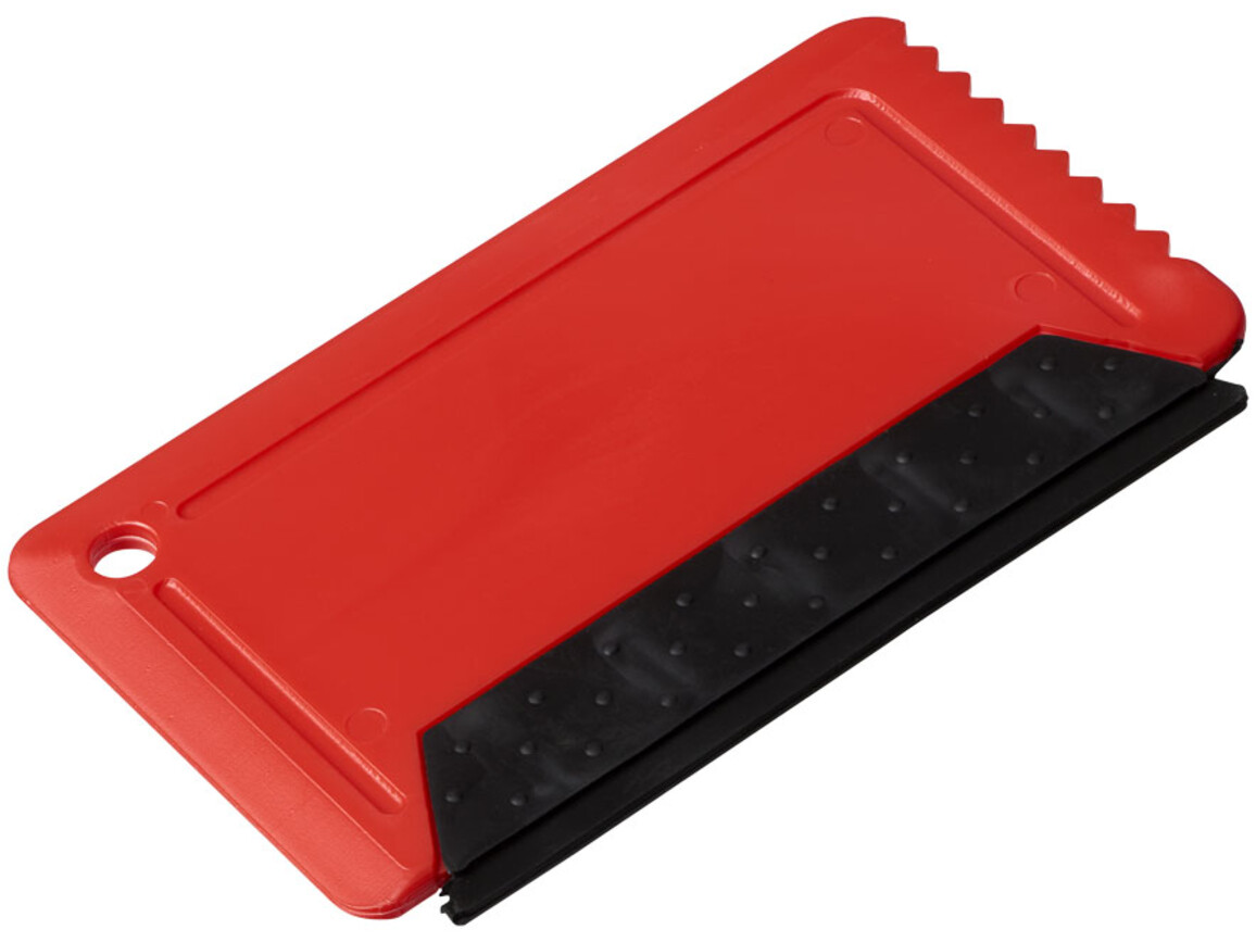 Freeze Eiskratzer in Kreditkartengröße mit Gummi, rot bedrucken, Art.-Nr. 21084103