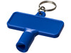 Maximilian rechteckiger Universalschlüssel mit Schlüsselanhänger , blau bedrucken, Art.-Nr. 21087001