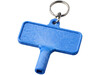 Largo Kunststoff Heizkörperschlüssel mit Schlüsselanhänger, blau bedrucken, Art.-Nr. 21087201