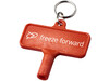 Largo Kunststoff Heizkörperschlüssel mit Schlüsselanhänger, rot bedrucken, Art.-Nr. 21087202