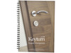 Desk-Mate® A5 Notizbuch mit Kunststoff Cover und Spiralbindung, weiss, schwarz bedrucken, Art.-Nr. 21247012