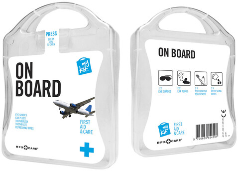 MyKit Flugzeug Reiseset, weiss bedrucken, Art.-Nr. 1Z251201