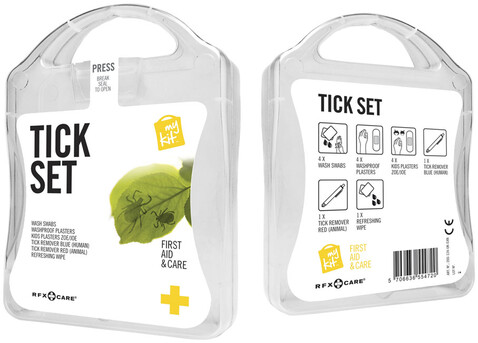 MyKit Zecken Set, weiss bedrucken, Art.-Nr. 1Z251601