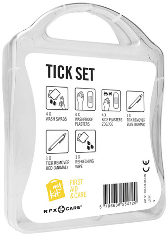 MyKit Zecken Set, weiss bedrucken, Art.-Nr. 1Z251601