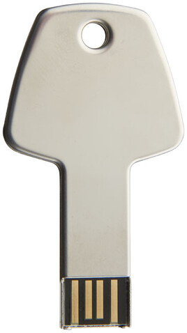 USB-Stick Schlüssel, silber, 1GB bedrucken, Art.-Nr. 1Z33390D