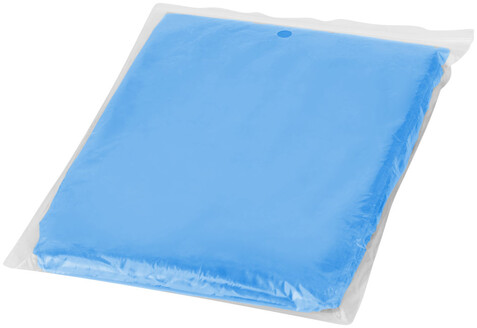 Ziva Einweg Regenponcho mit Hülle, royalblau bedrucken, Art.-Nr. 10042901