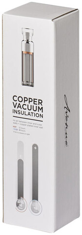 Thor 650 ml Kupfer-Vakuum Isoliersportflasche, schwarz bedrucken, Art.-Nr. 10048800 Thor 650 ml Kupfer-Vakuum Isoliersportflasche, schwarz bedrucken, Art.-Nr. 10048800