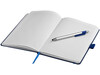 Crown A5 Notizbuch mit Stylus Kugelschreiber, blau bedrucken, Art.-Nr. 10685201