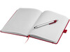 Crown A5 Notizbuch mit Stylus Kugelschreiber, rot bedrucken, Art.-Nr. 10685202