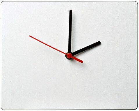 Brite-Clock® rechteckige Wanduhr, schwarz bedrucken, Art.-Nr. 21053100 Brite-Clock® rechteckige Wanduhr, schwarz bedrucken, Art.-Nr. 21053100