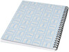 Desk-Mate® A5 Notizbuch mit Kunststoff Cover und Spiralbindung, weiss, schwarz bedrucken, Art.-Nr. 21247012