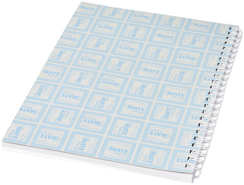 Desk-Mate® A4 Notizbuch mit Spiralbindung, weiss bedrucken, Art.-Nr. 21250002
