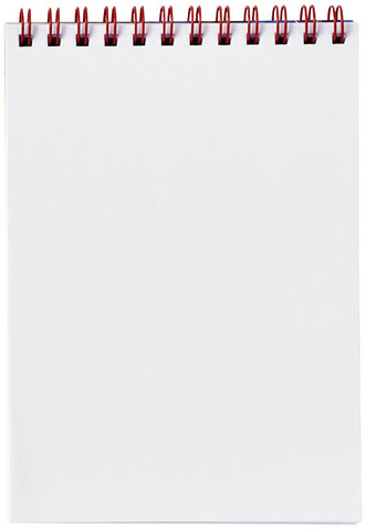 Desk-Mate® A6 Notizbuch mit Spiralbindung, weiss bedrucken, Art.-Nr. 21252002