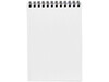 Desk-Mate® A6 Notizbuch mit Spiralbindung, weiss, schwarz bedrucken, Art.-Nr. 21252013