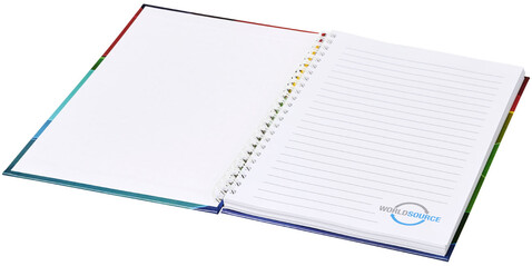 Wiro A4 Notizblock mit Hardcover und Spiralbindung, weiss bedrucken, Art.-Nr. 21256000