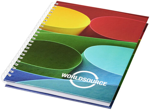 Wiro A5 Notizblock mit Hardcover und Spiralbindung, weiss bedrucken, Art.-Nr. 21257000
