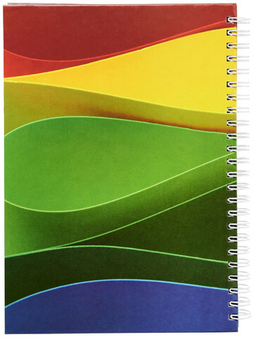 Wiro A5 Notizblock mit Hardcover und Spiralbindung, weiss bedrucken, Art.-Nr. 21257000