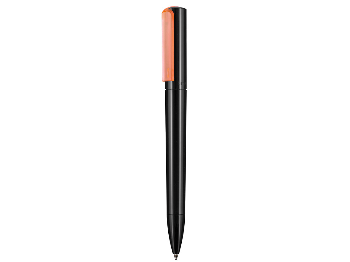 Kugelschreiber SPLIT–schwarz/neon-rot transparent bedrucken, Art.-Nr. 00126_1500_3690