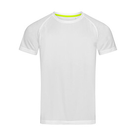 Stedman Active 140 Raglan Men, White, M bedrucken, Art.-Nr. 012050004