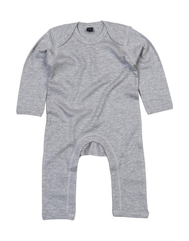 BabyBugz Baby Rompasuit, Heather Grey Melange, 3-6 bedrucken, Art.-Nr. 013471262 BabyBugz Baby Rompasuit, Heather Grey Melange, 3-6 bedrucken, Art.-Nr. 013471262