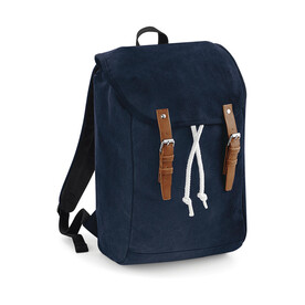 Quadra Vintage Backpack, French Navy, One Size bedrucken, Art.-Nr. 023302010