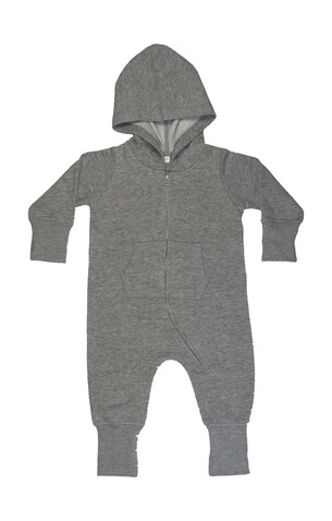 BabyBugz Baby All-in-One, Washed Grey Melange, 18-24 bedrucken, Art.-Nr. 025471165