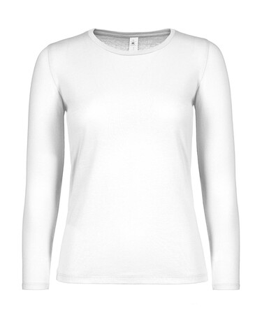 B & C #E150 LSL /women, White, XS bedrucken, Art.-Nr. 029420002 B & C #E150 LSL /women, White, XS bedrucken, Art.-Nr. 029420002