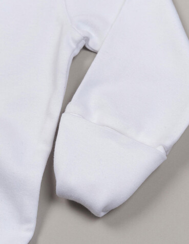 BabyBugz Baby Sleepsuit with Scratch Mitts, Organic Natural, 3-6 bedrucken, Art.-Nr. 030470082