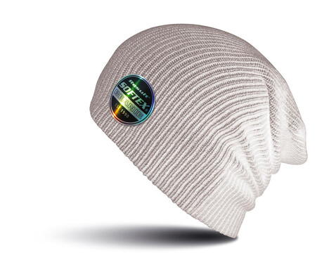 Result Caps Softex Beanie, White, One Size bedrucken, Art.-Nr. 031340000