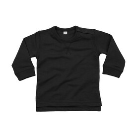 BabyBugz Baby Sweatshirt, Black, 6-12 bedrucken, Art.-Nr. 031471013