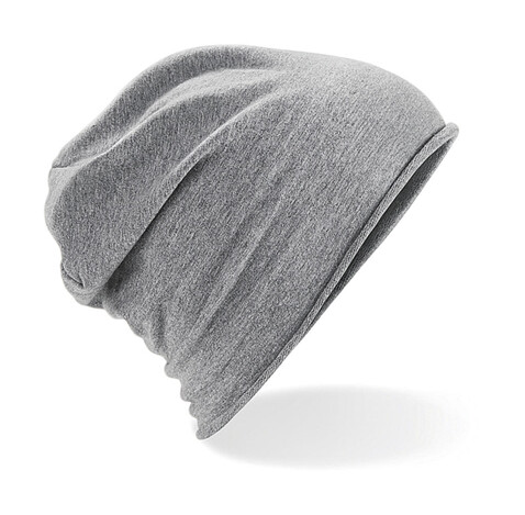 Beechfield Jersey Beanie, Heather Grey, One Size bedrucken, Art.-Nr. 031691230 Beechfield Jersey Beanie, Heather Grey, One Size bedrucken, Art.-Nr. 031691230