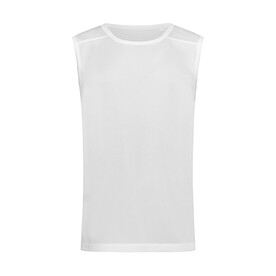 Stedman Active 140 Sleeveless Men, White, S bedrucken, Art.-Nr. 032050003