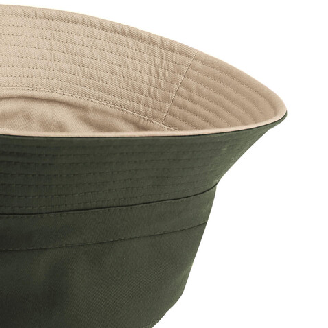 Beechfield Reversible Bucket Hat, Black/Light Grey, S/M bedrucken, Art.-Nr. 046691551