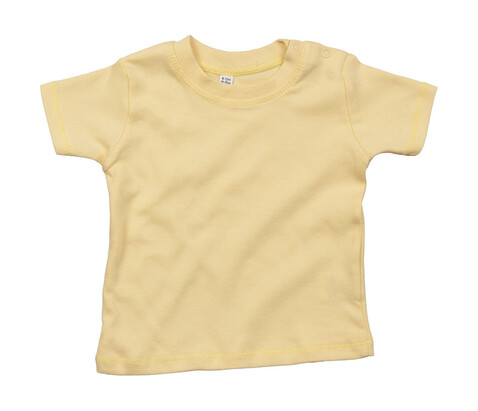 BabyBugz Baby T-Shirt, Soft Yellow, 3-6 bedrucken, Art.-Nr. 047476042