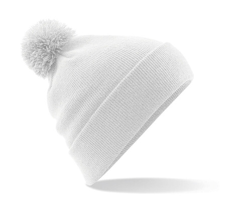 Beechfield Original Pom Pom Beanie, White, One Size bedrucken, Art.-Nr. 056690000