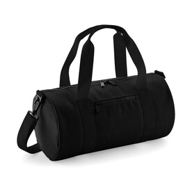 Bag Base Mini Barrel Bag, Black/Black, One Size bedrucken, Art.-Nr. 060291520