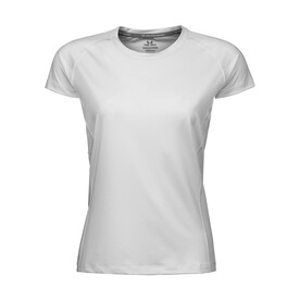 Tee Jays COOLdry Ladies` Tee, White, S bedrucken, Art.-Nr. 077540003