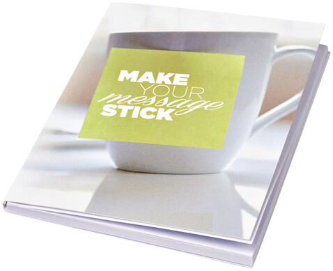 Sticky-Mate® Haftnotizen A7 100x75mm, weiss bedrucken, Art.-Nr. 21099001