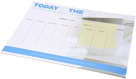 Desk-Mate® A3 Notizblock, weiss bedrucken, Art.-Nr. 21201001