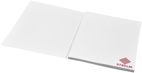 Desk-Mate® A5 Notizblock, Wickelumschlag, weiss bedrucken, Art.-Nr. 21209001 Desk-Mate® A5 Notizblock, Wickelumschlag, weiss bedrucken, Art.-Nr. 21209001