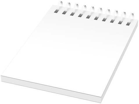 Desk-Mate® A6 Notizbuch mit Kunststoff Cover und Spiralbindung, weiss bedrucken, Art.-Nr. 21248002 Desk-Mate® A6 Notizbuch mit Kunststoff Cover und Spiralbindung, weiss bedrucken, Art.-Nr. 21248002