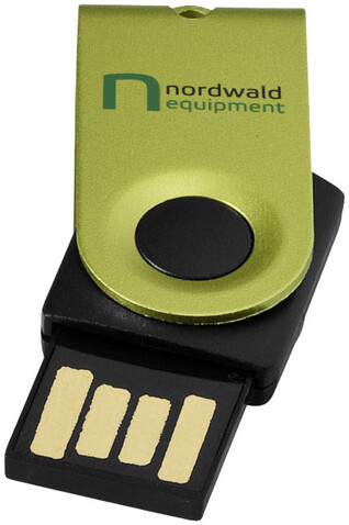 Mini USB-Stick, apfelgrün, schwarz, 1GB bedrucken, Art.-Nr. 1Z38720D Mini USB-Stick, apfelgrün, schwarz, 1GB bedrucken, Art.-Nr. 1Z38720D