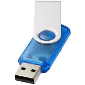 Rotate Transculent USB-Stick, blau, 1GB bedrucken, Art.-Nr. 1Z44002D