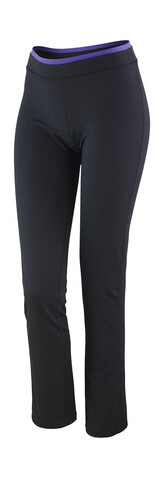 Result Women`s Fitness Trousers, Black/Lavender, 2XL (18) bedrucken, Art.-Nr. 091331857
