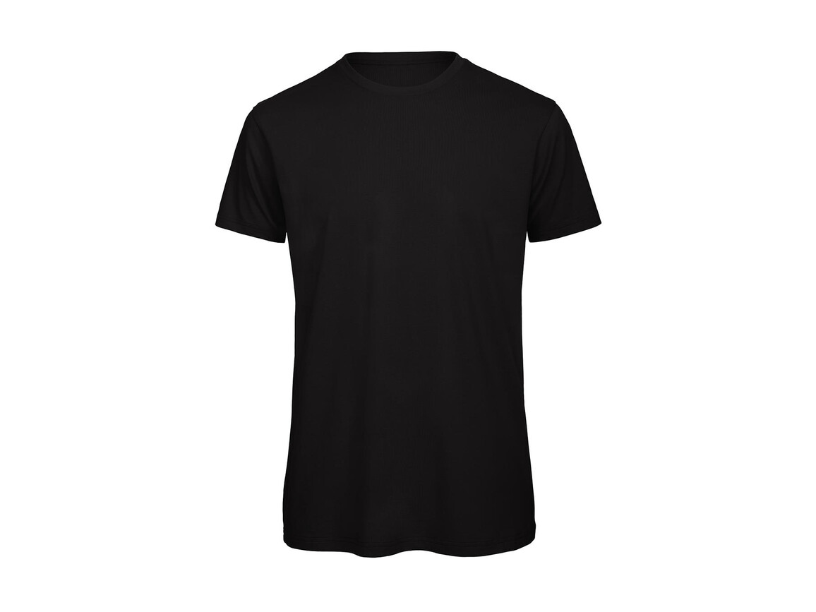 B & C Organic Inspire T /men T-Shirt, Black, M bedrucken, Art.-Nr. 102421014
